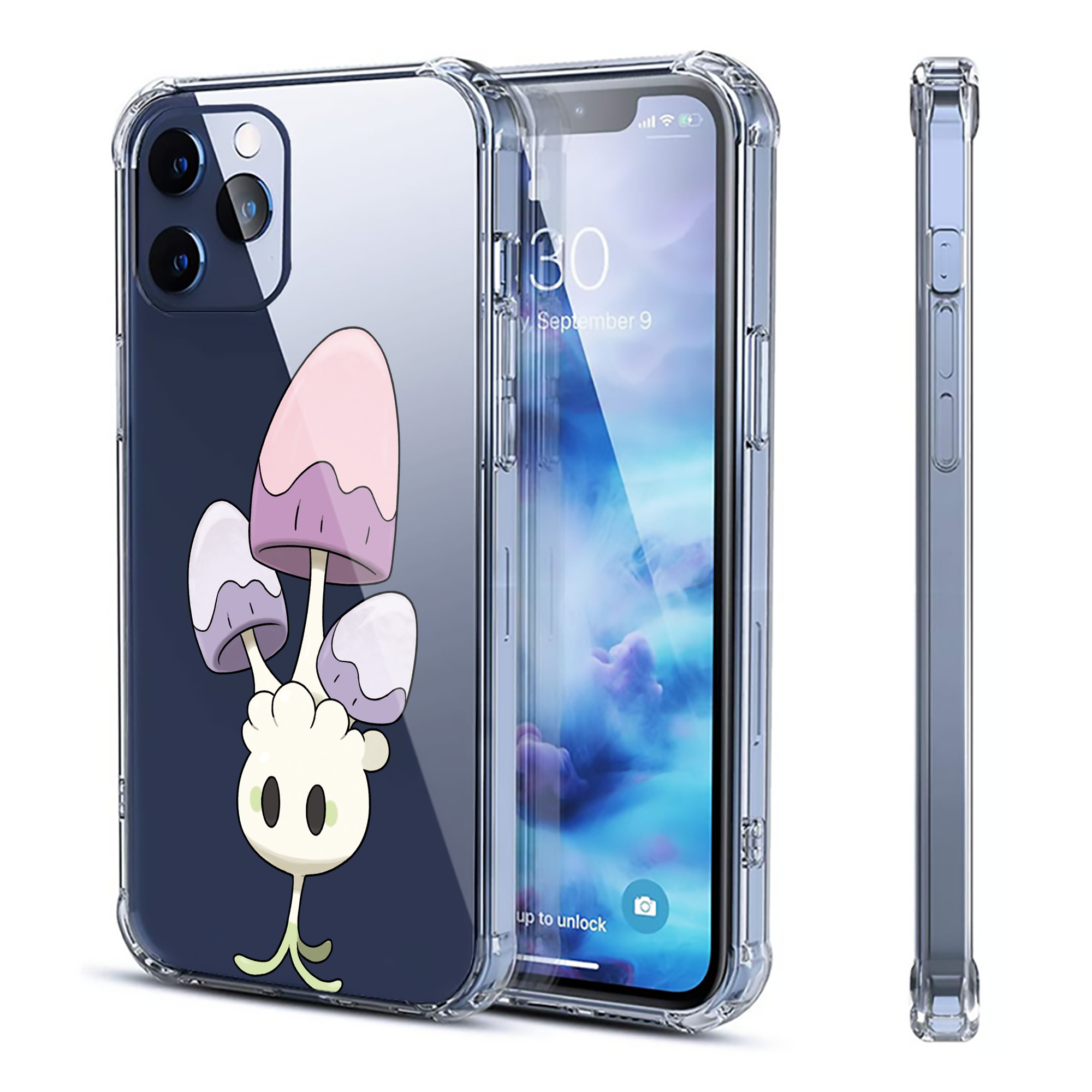 （画像用） ポケットモンスター Pokémon 【iPhone 12シリーズ対応】透明スマホケース（クリアソフトケース）